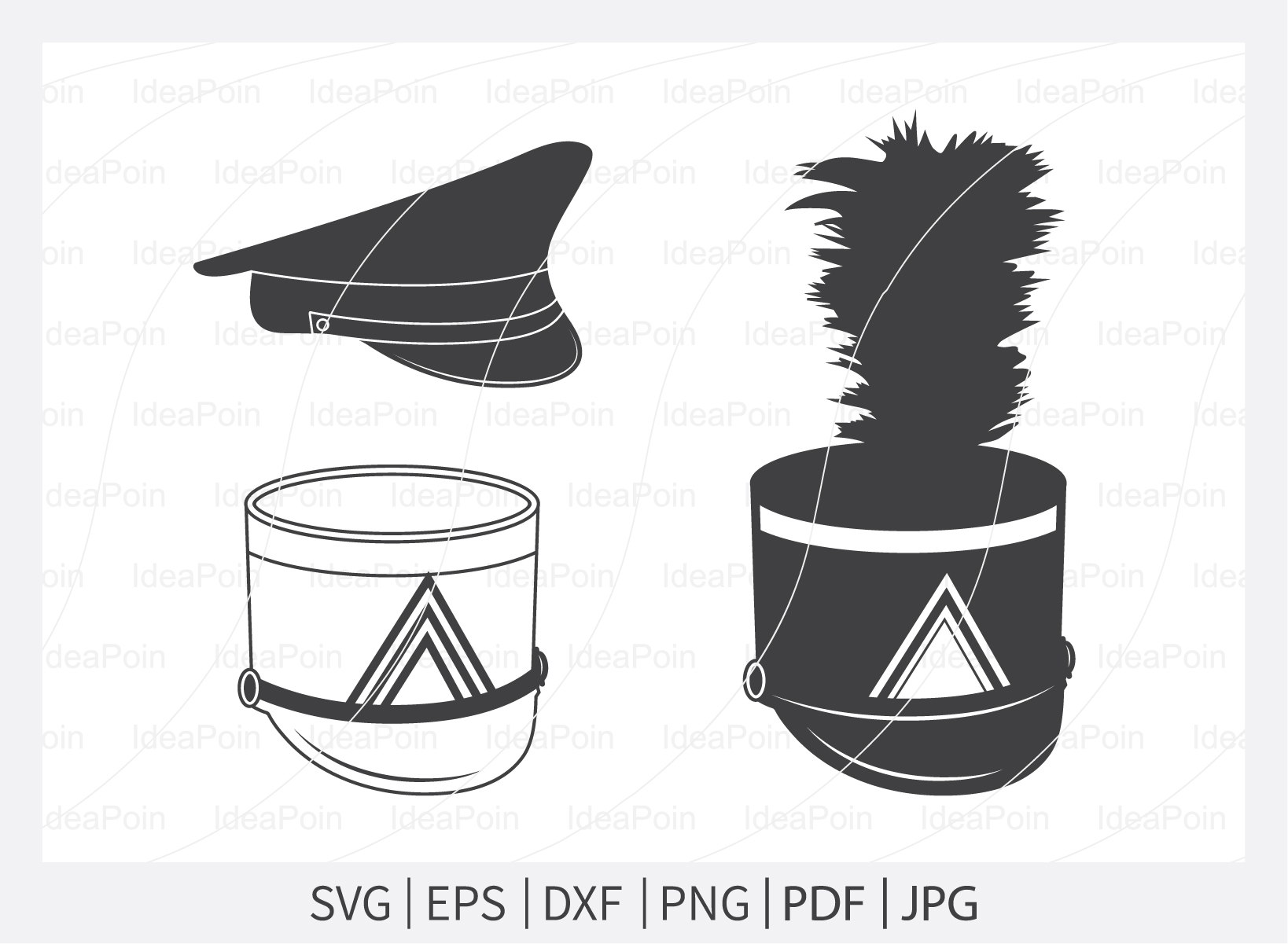 Marching Band Hat SVG, Marching Band SVG, Shako Hat Svg, Marching ...