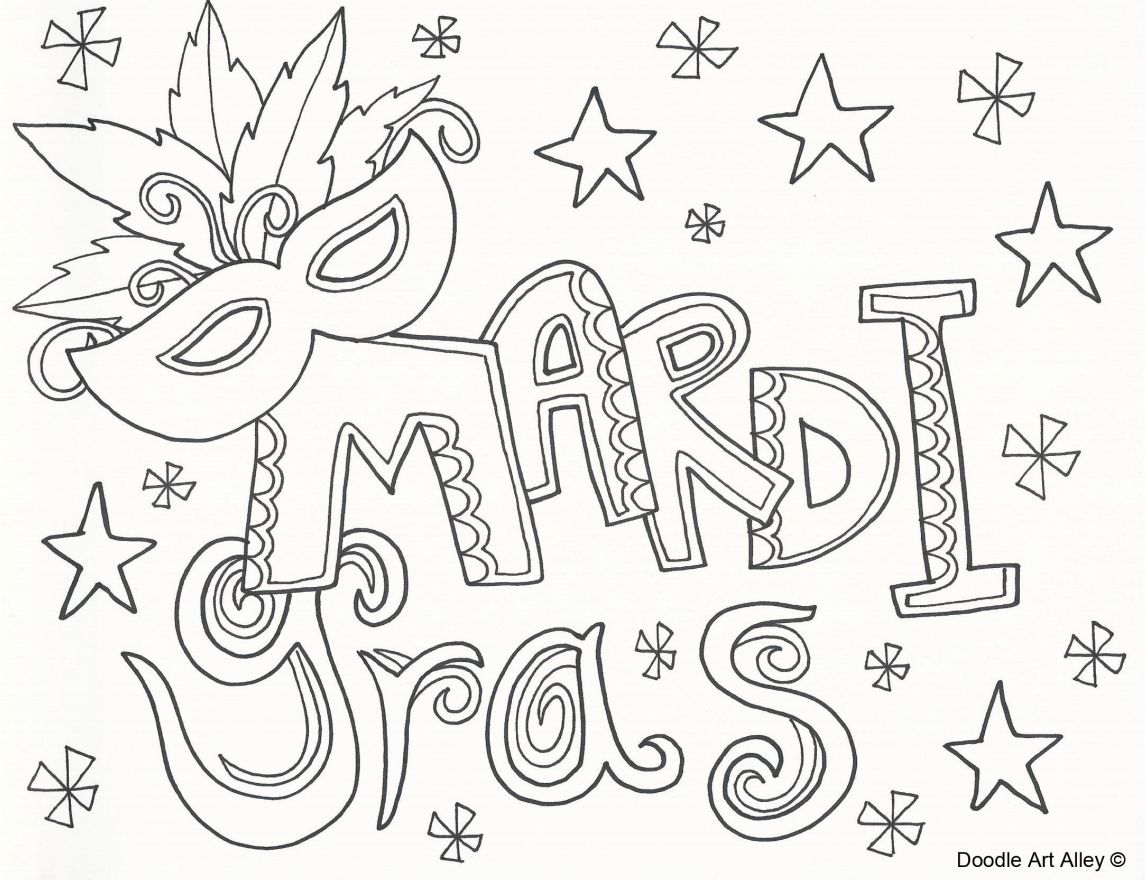 mardi gras coloring pages free printable