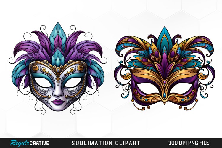 mardi gras mask clipart 2024