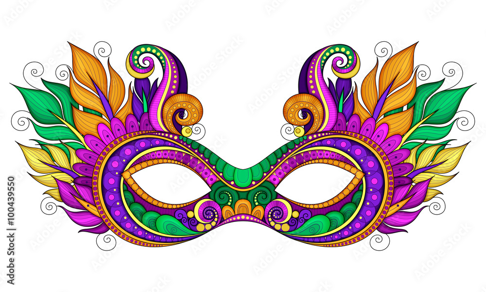 mardi gras mask clipart 2024