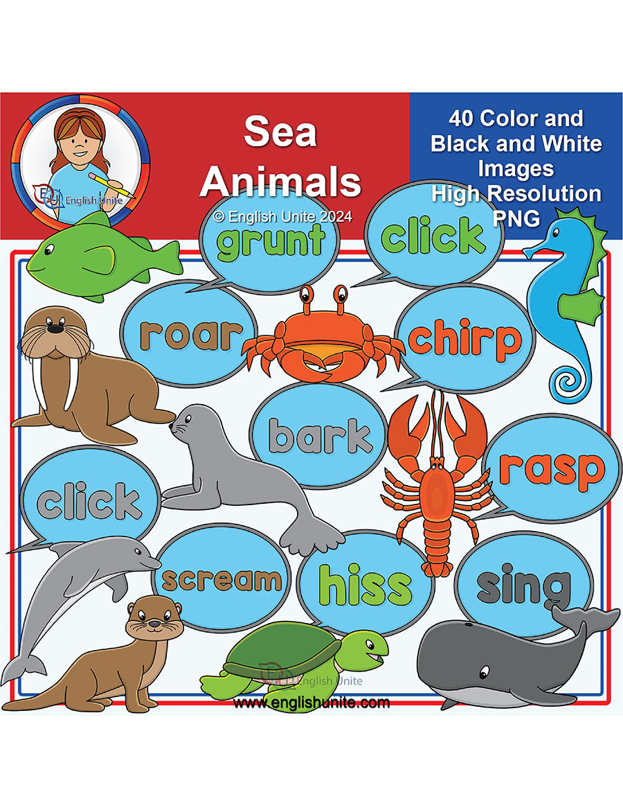 marine animals cliparts 2024