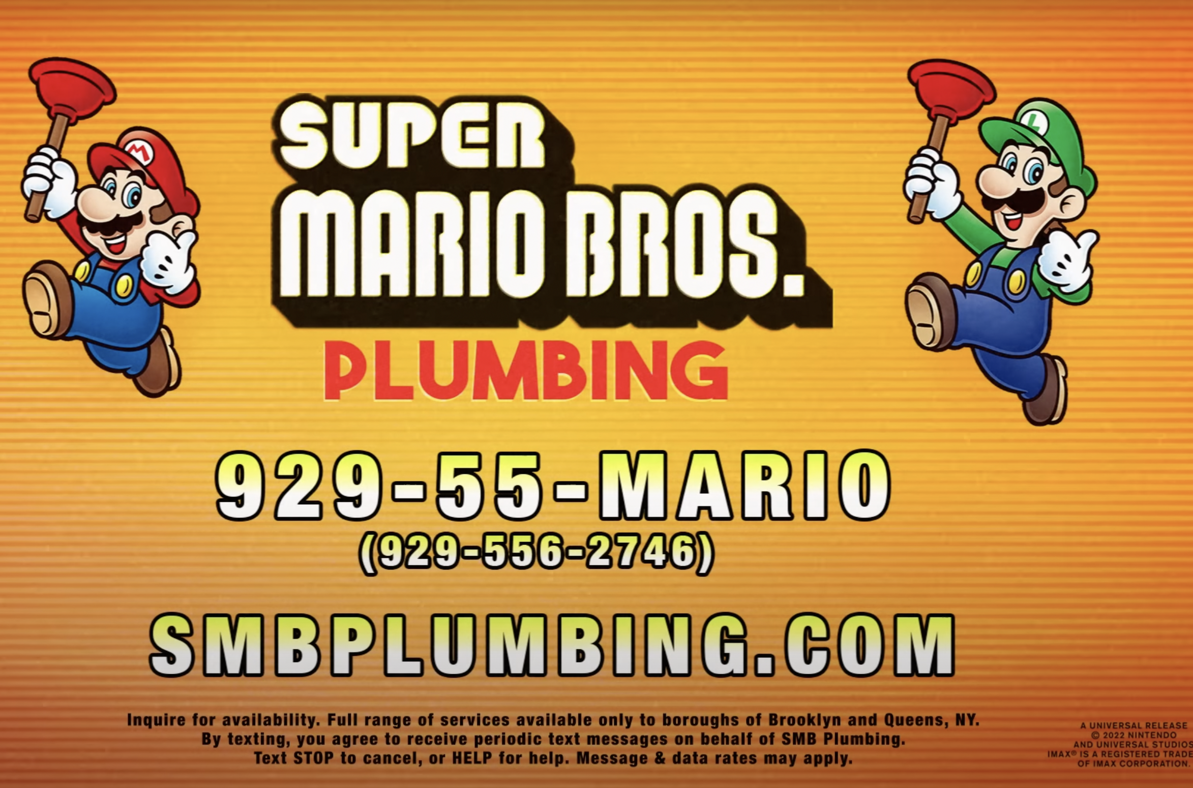 The Super Mario Bros. Movie Reveals Plumbing Website and Commercial