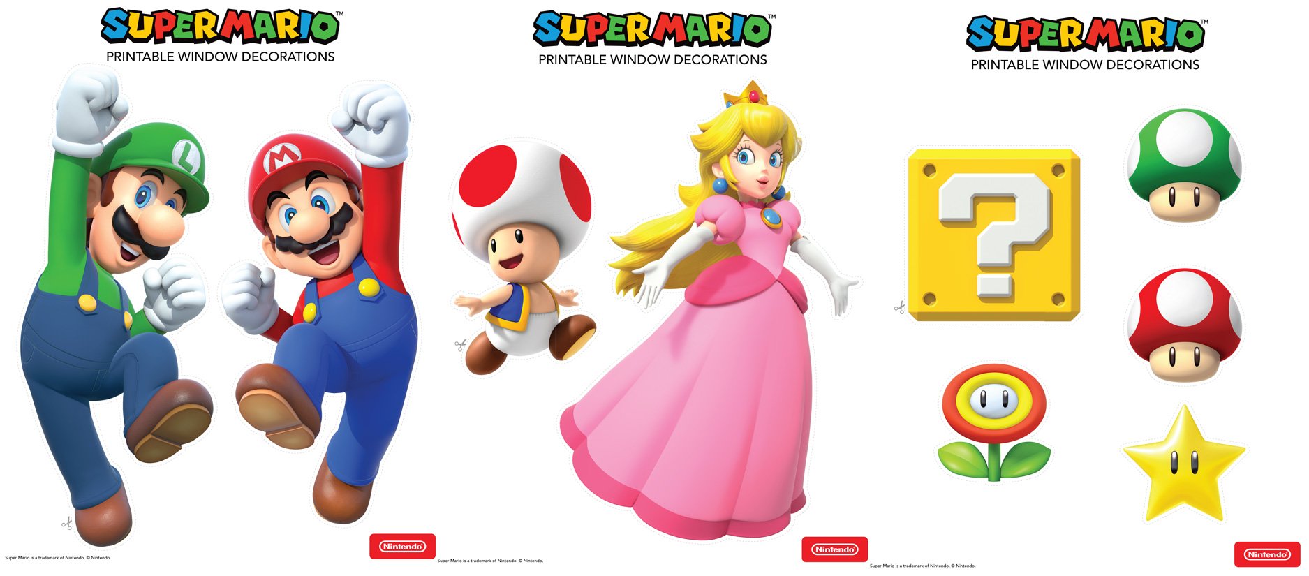 Super Mario Printable Decorations - Play Nintendo.