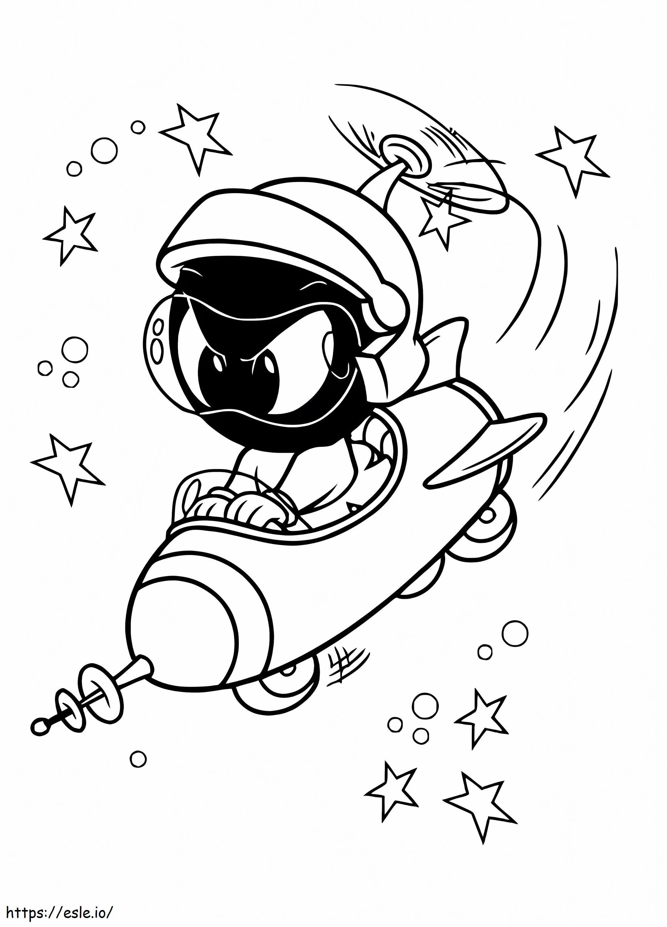 marvin the martian coloring page