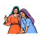 mary and martha clipart