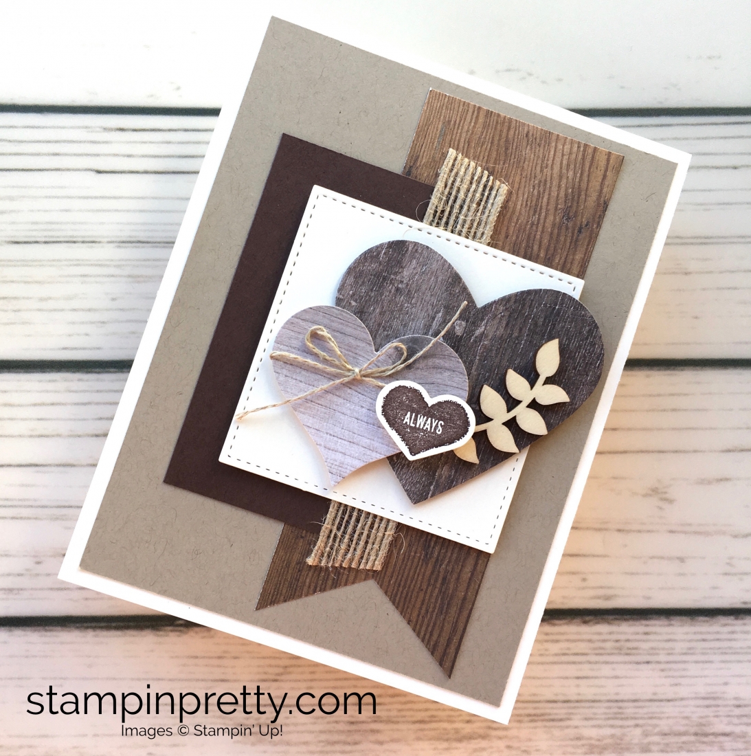 Rustic Charm for a Masculine Valentines Day Card