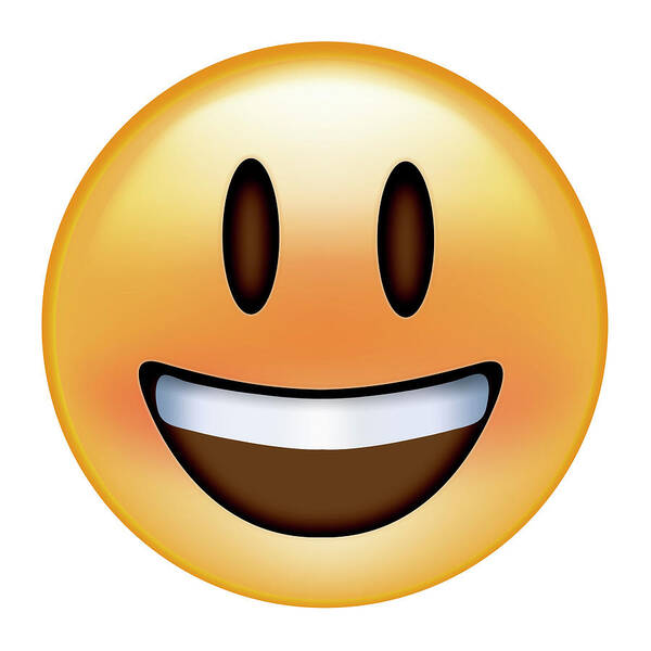 Emoji Big Smile Art Print