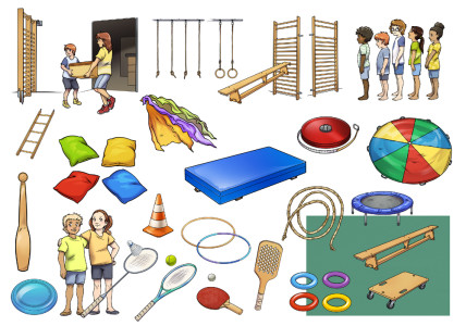 Über 50 Cliparts für den Sportunterricht | Worksheet Crafter