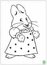 Max and Ruby coloring pages, Max and Ruby coloring book- DinoKids.org