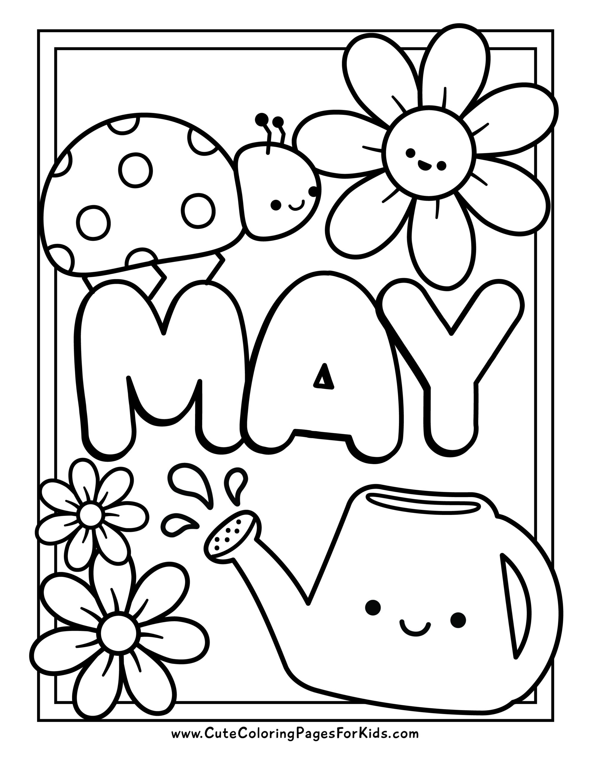 Printable Coloring Pages Archives - Cute Coloring Pages For Kids