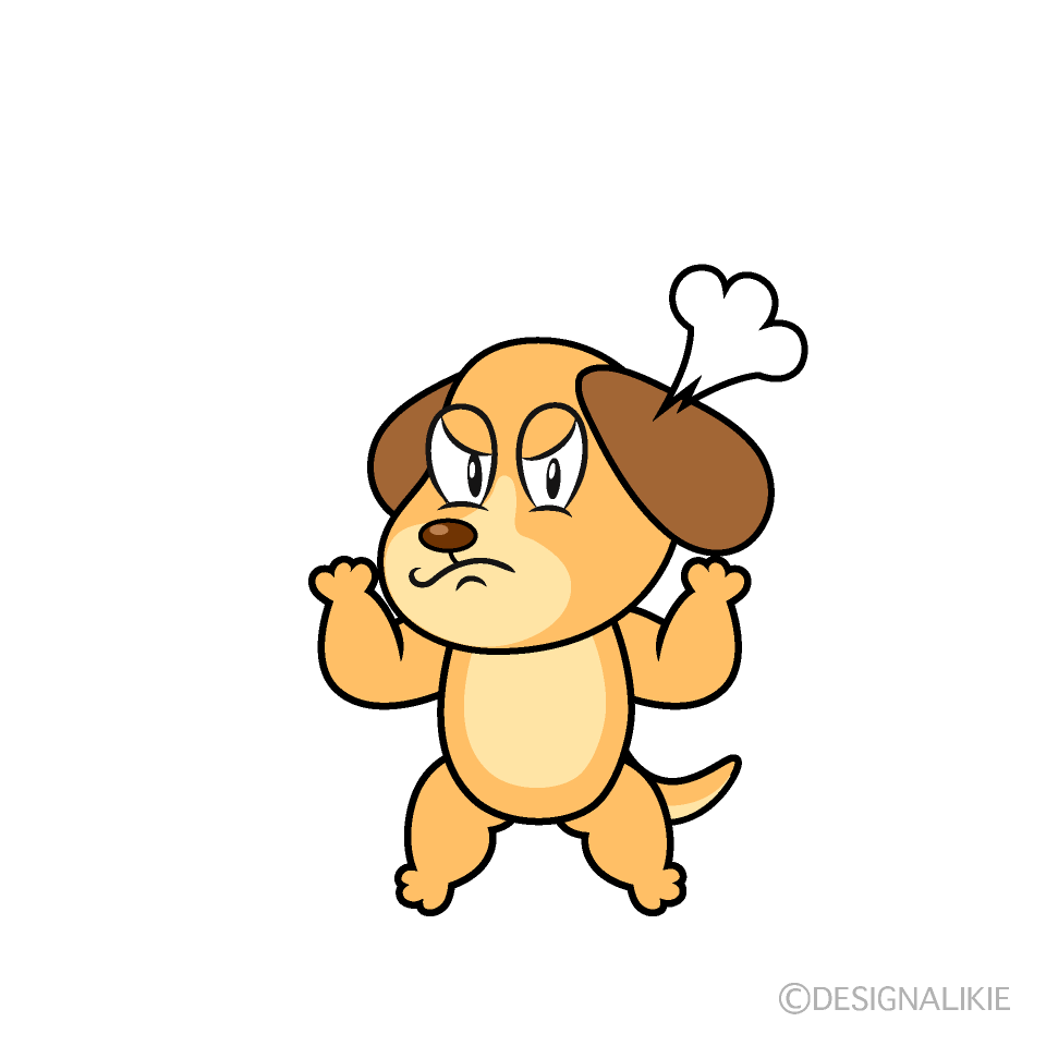 mean dog clipart