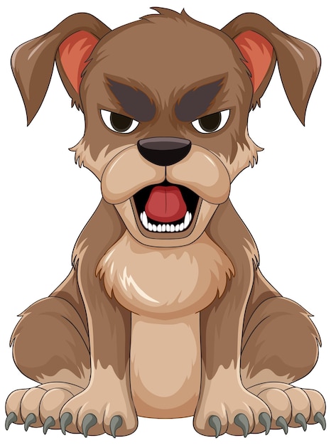 mean dog clipart