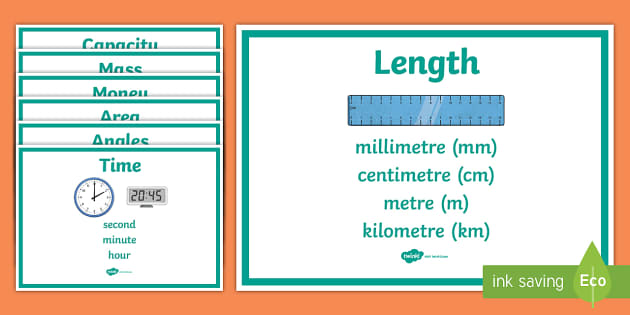 Measures Display Posters (Lehrer gemacht) - Twinkl