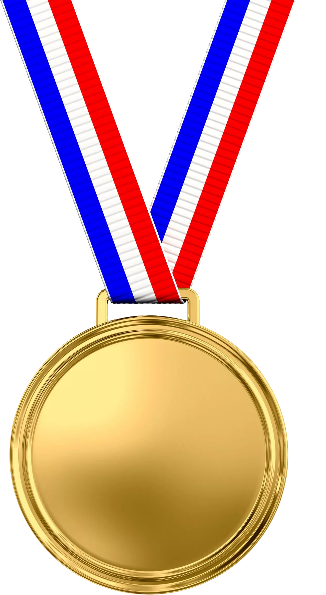 Gold medal PNG transparent image download, size: 1276x2328px