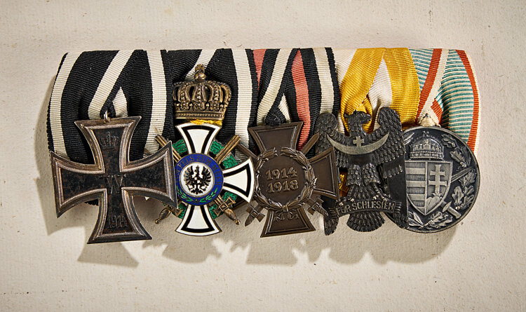 Mounted Group of 5 Medalss Auktionshaus Andreas Thies EK.