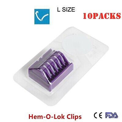 10Packs FDA Hemoclip Disposable Medical Clips Laparoscopic Applier Large  size | eBay