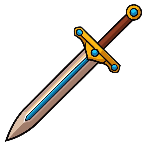 Medieval sword clipart vector art and illustration | Premium AI ...