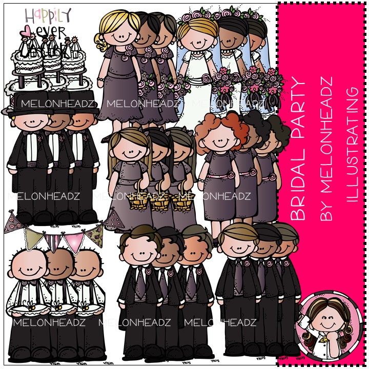 Bridal Party clip art