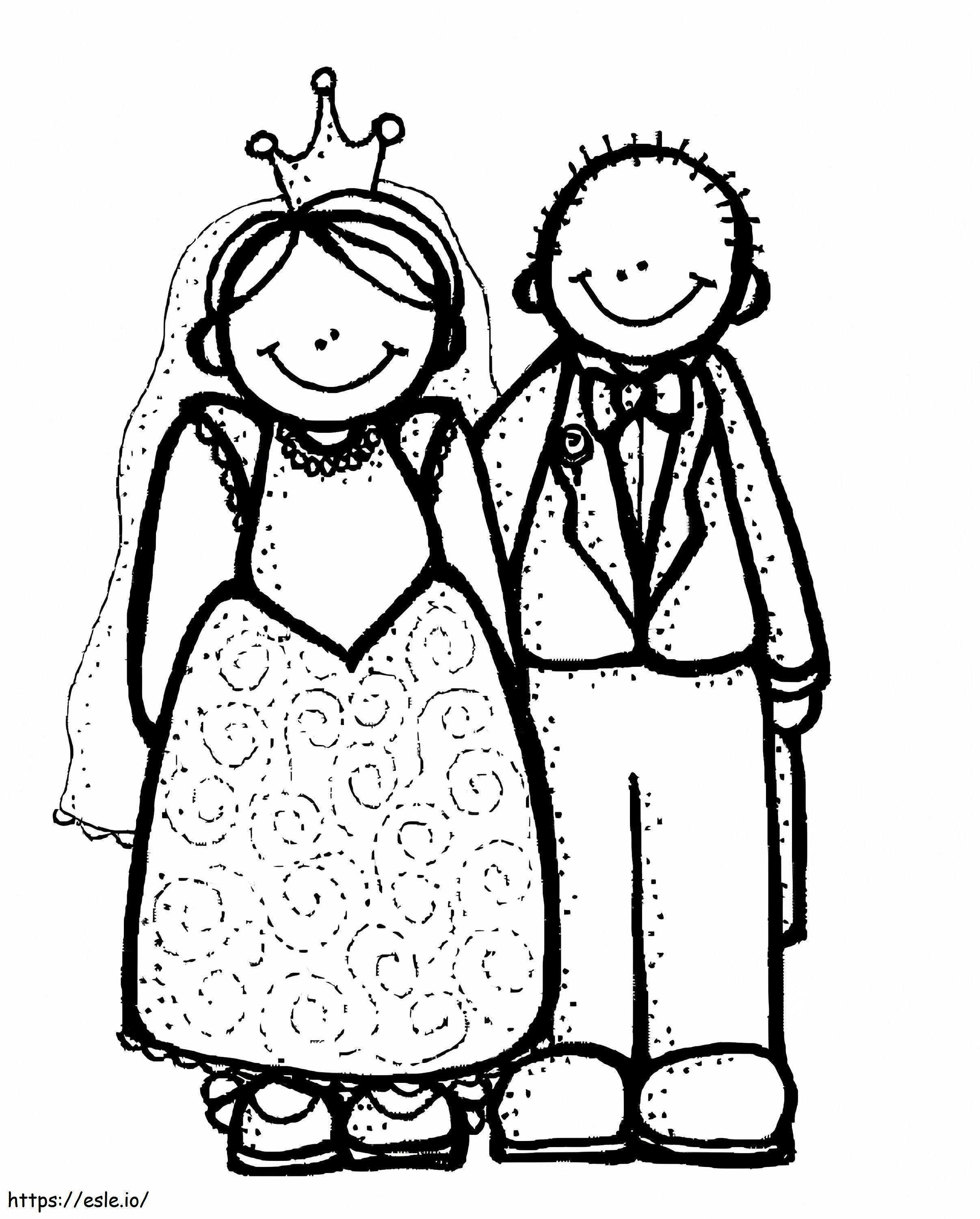 Hochzeit Melonheadz ausmalbilder