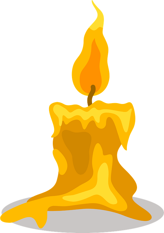 Melting candle - Free vector clipart images on clipart library.com