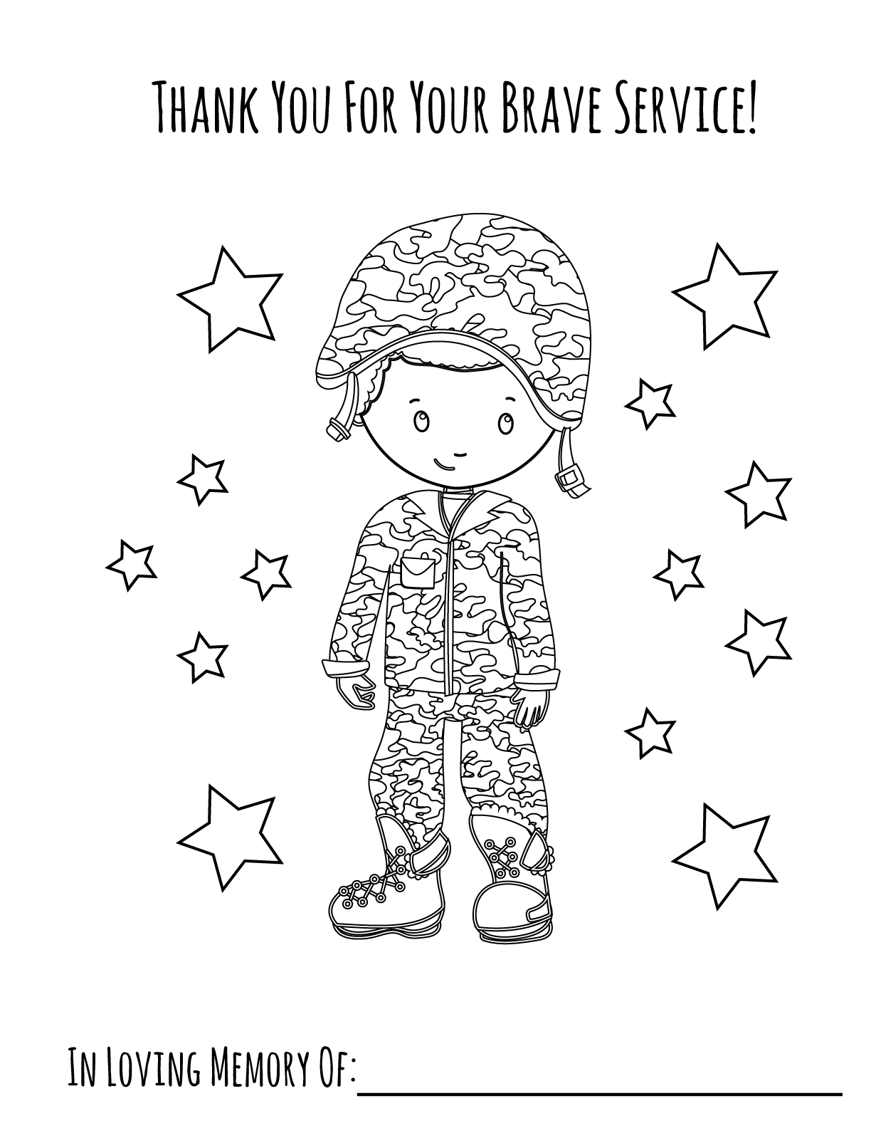 memorial day pictures to color