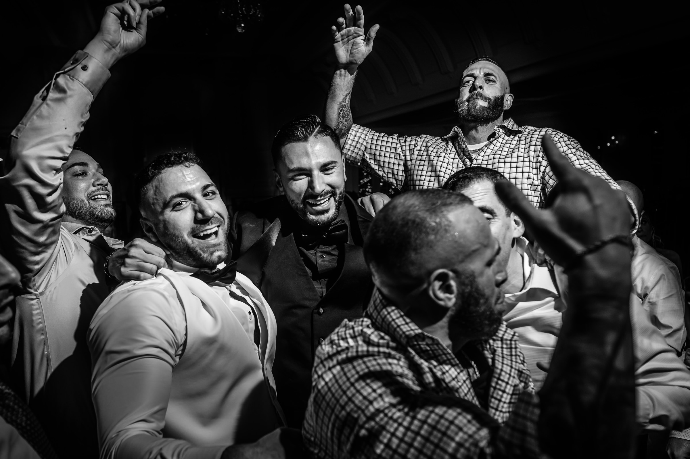 Men partying - photo by Nick &amp; Kelly Photography