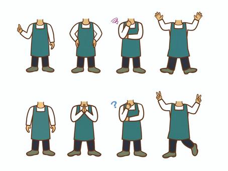 mens apron cliparts
