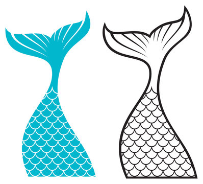 mermaid tail clipart