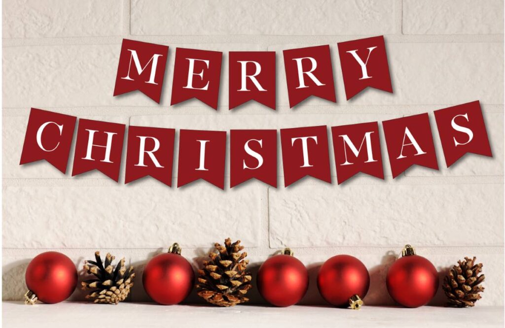 merry christmas banner