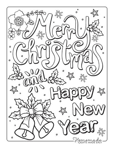 merry christmas coloring pages printable