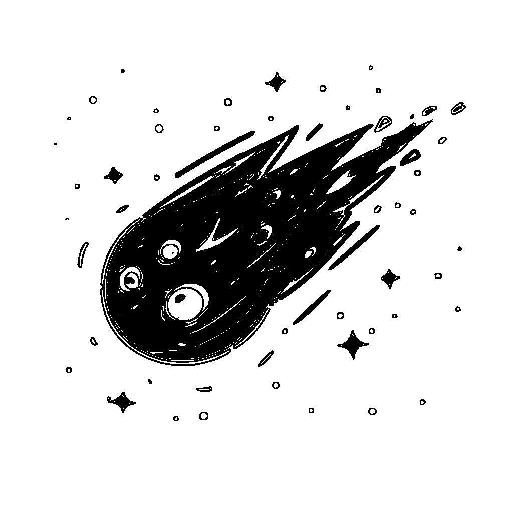 Kostenlose Meteor Clipart SVG - K40 Laserschneider