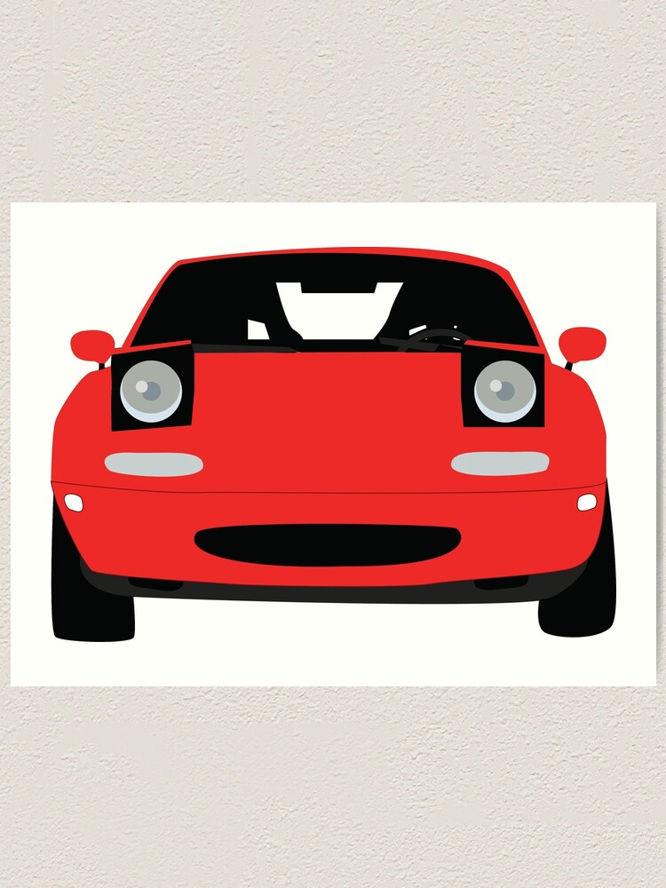 Miata MX5 red Sticker