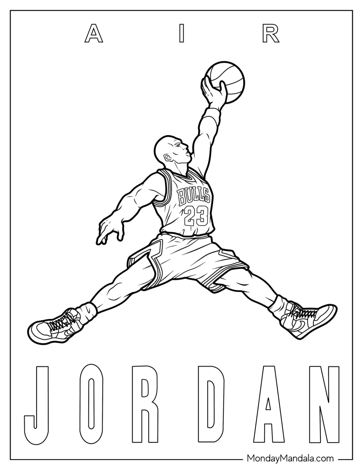 michael jordan coloring pages