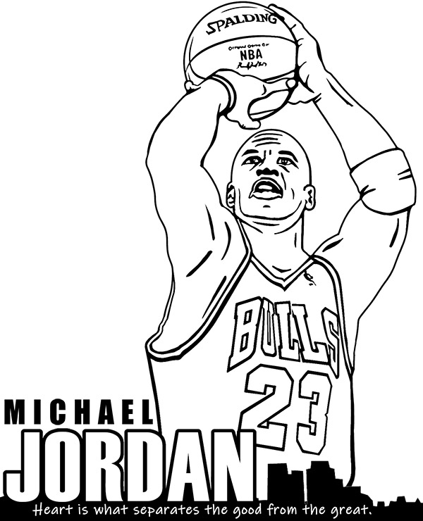 michael jordan coloring pages