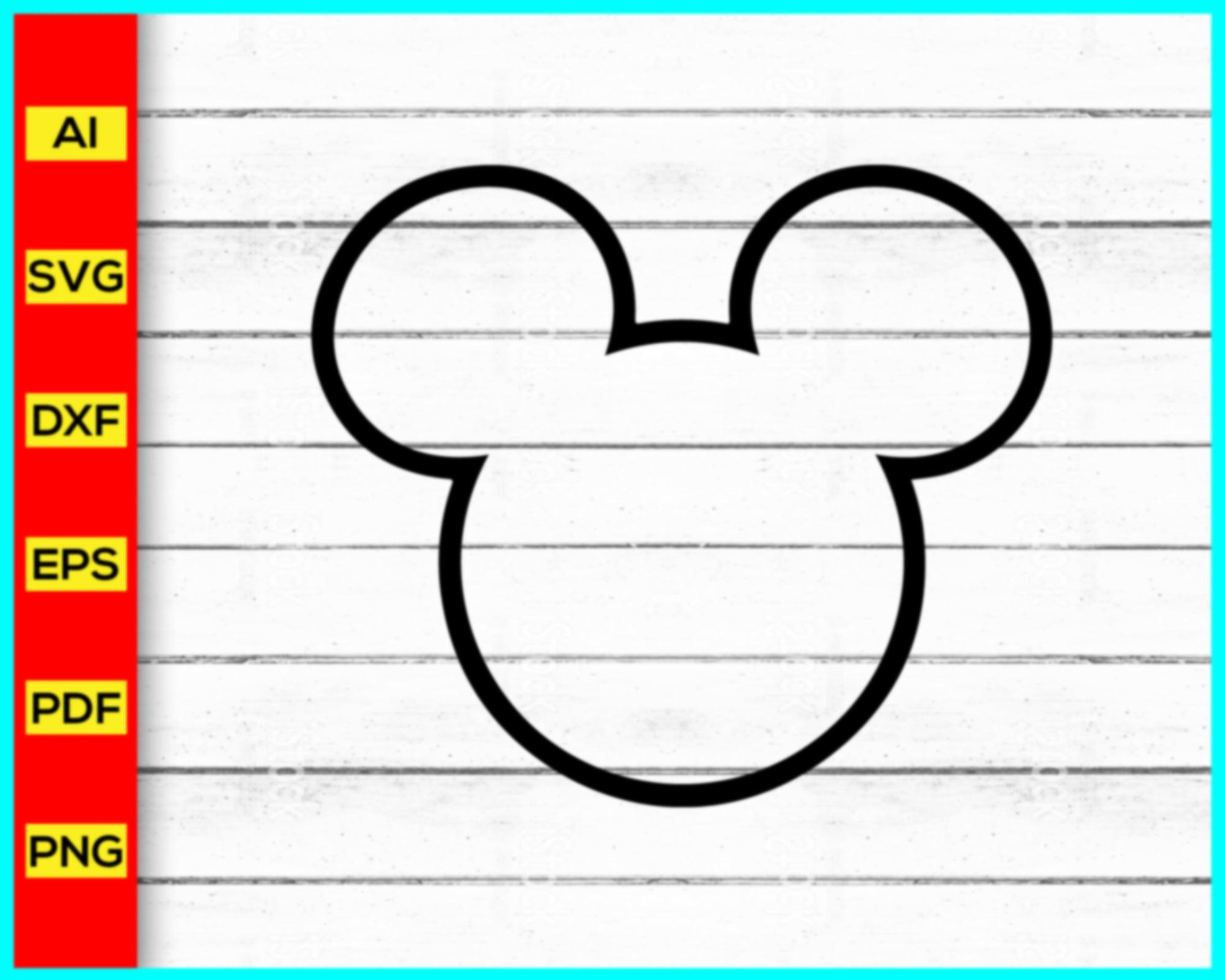 mickey ears outline