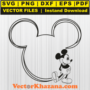 mickey head outline
