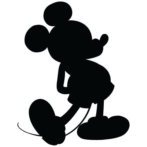 mickey head silhouette