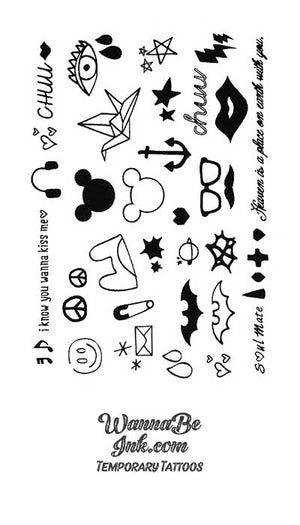 mickey mouse ears tattoo