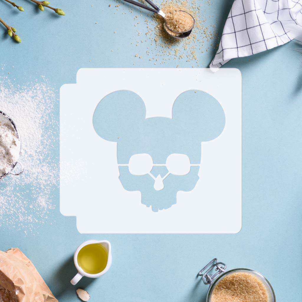 Mickey Mouse Skull Head 783-D850 Stencil | JB Cookie Cutters