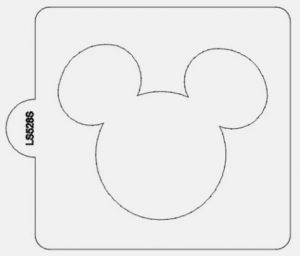 Mickey Mouse Face Stencil Pattern Logo may be used to