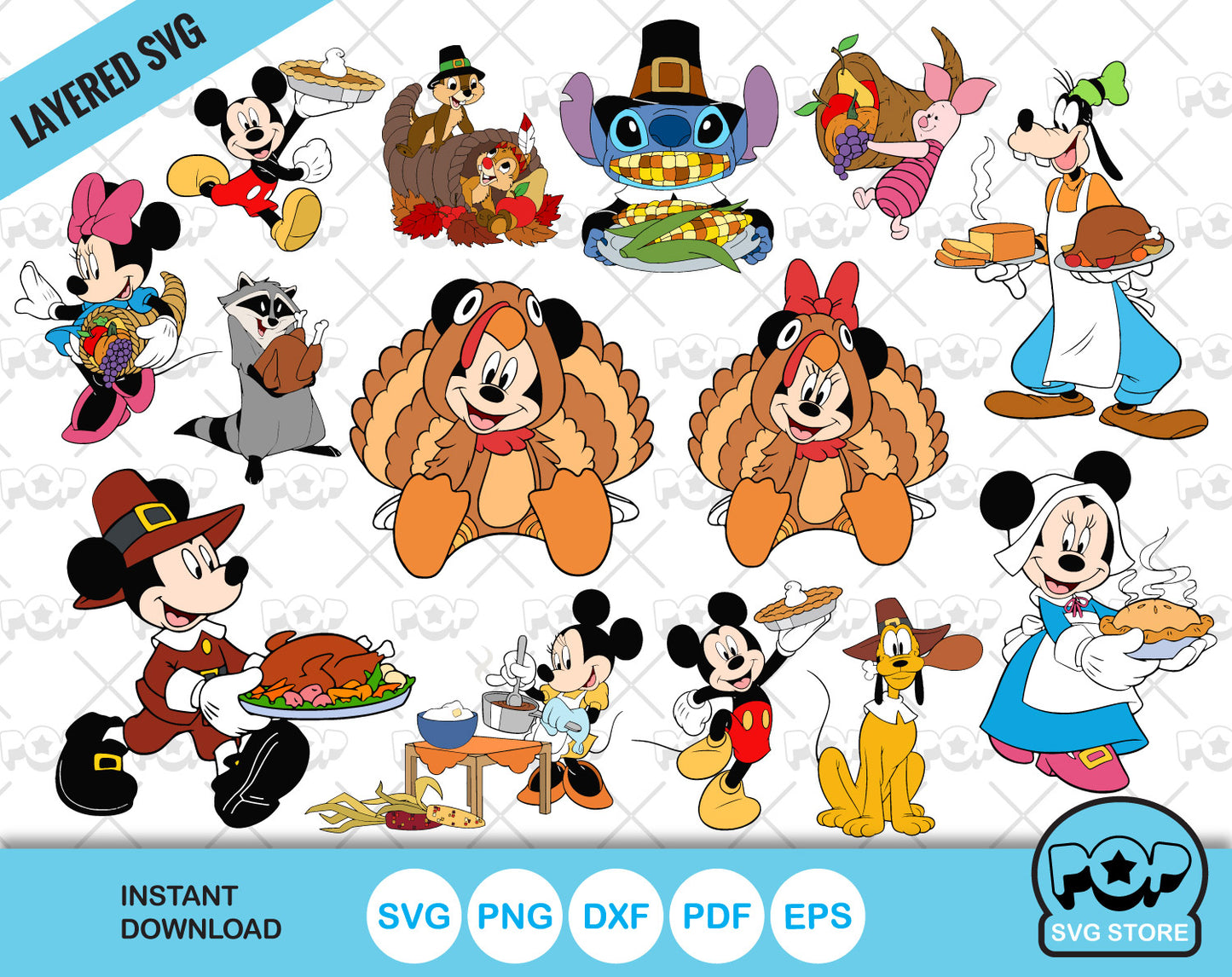 mickey mouse thanksgiving clipart