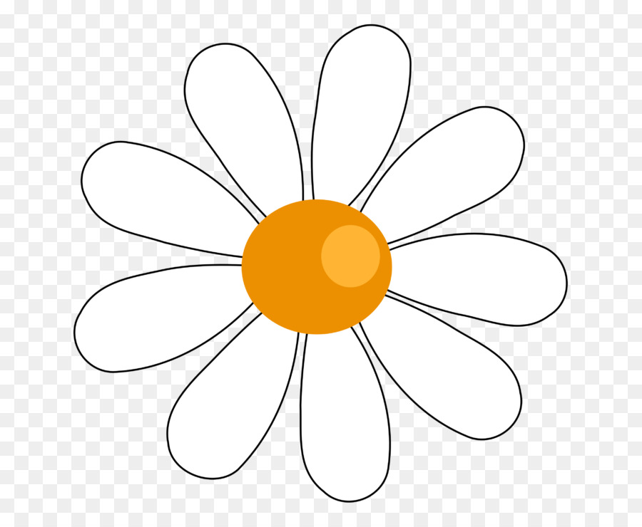 Daisy - White Daisy with Green Leaf Illustration - CleanPNG / KissPNG