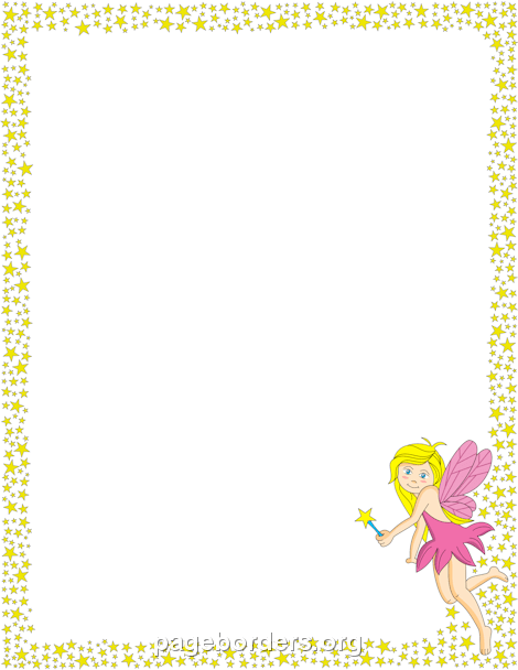Fairy Border: Clip Art, Page Border, and Vector Graphics