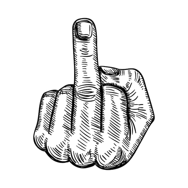 Middle Finger Images - Free Download on clipart library