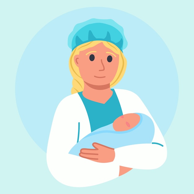 midwife cliparts baby