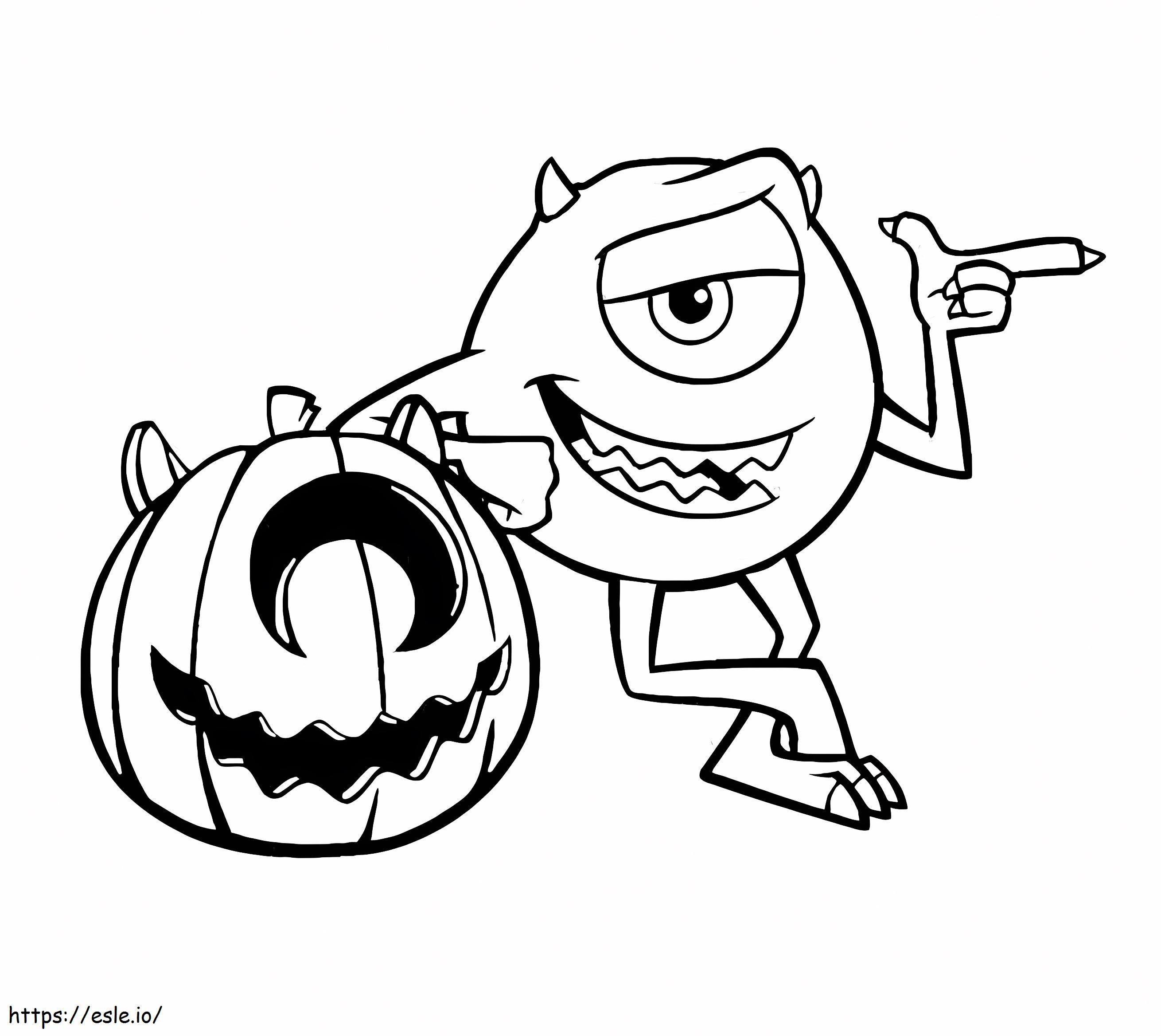 mike wazowski coloring pages