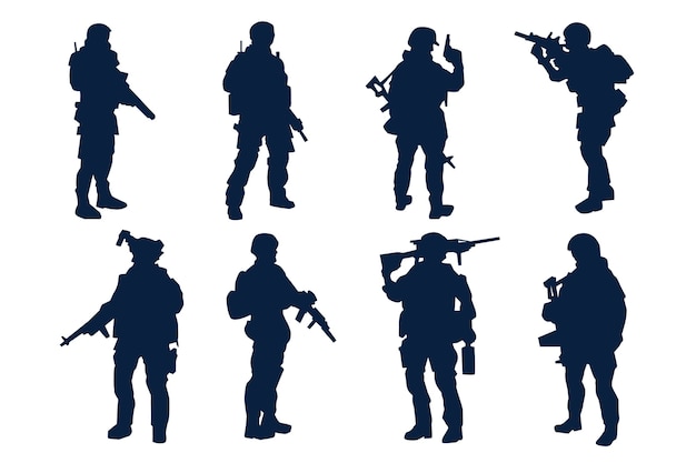military vector cliparts
