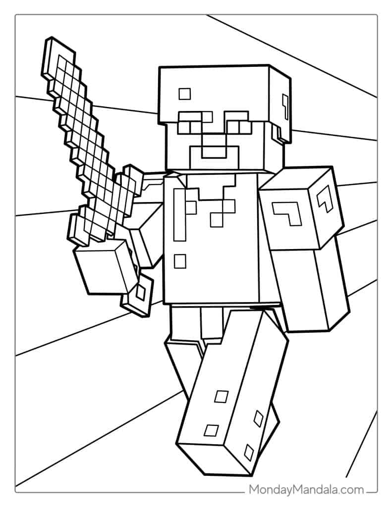 80 Minecraft Coloring Pages (Free PDF Printables)