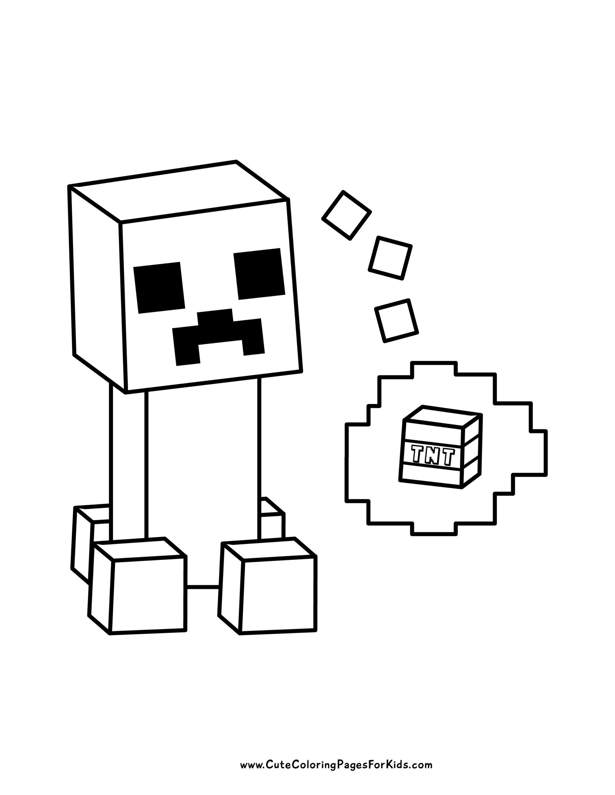 minecraft coloring pages pdf