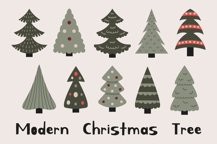 modern christmas cliparts